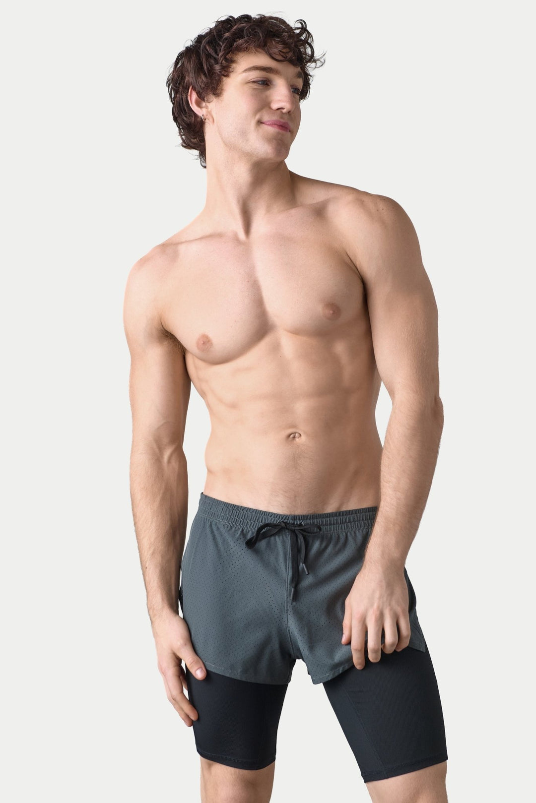 BREEZE Long Liner Shorts - Gray - AWRY