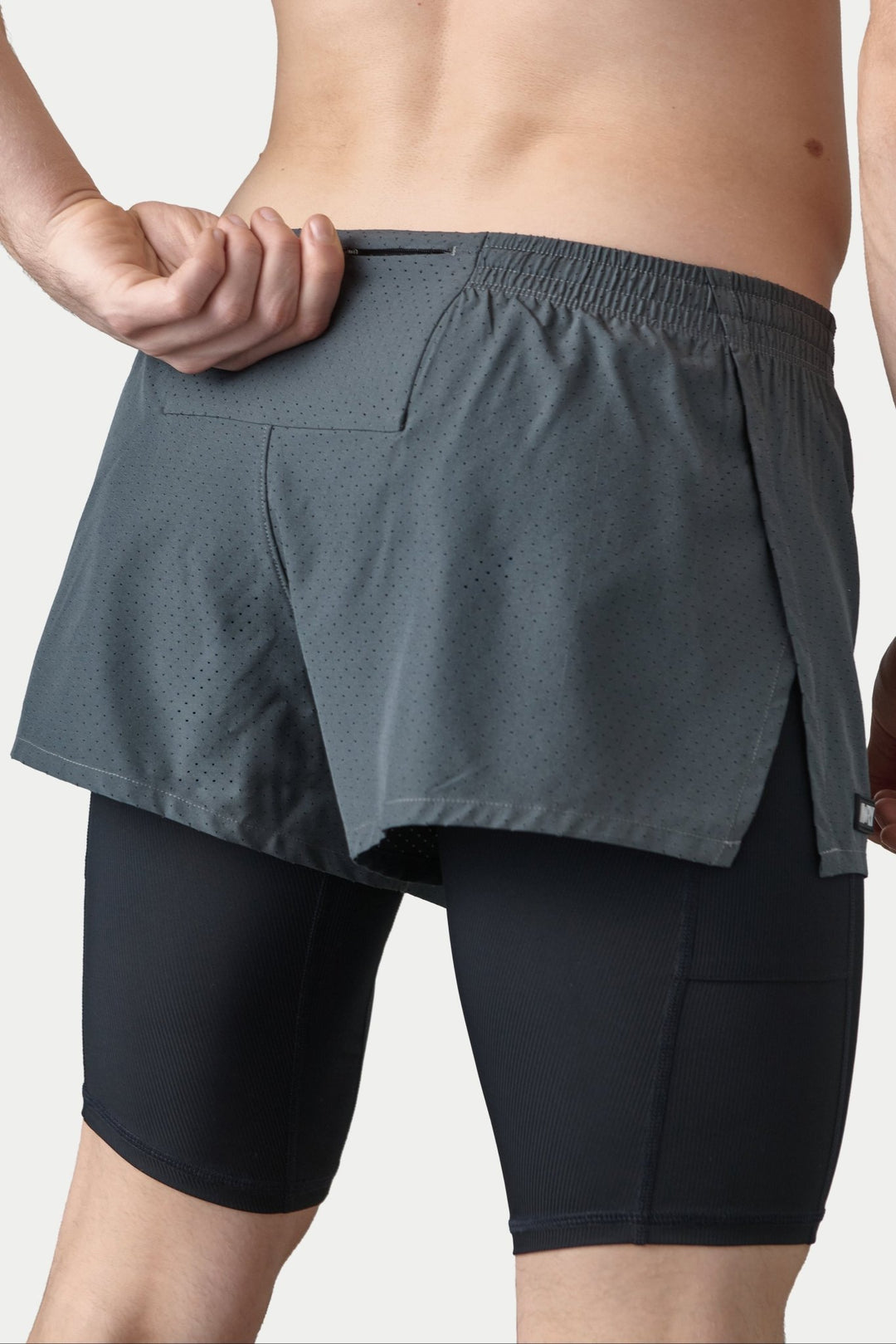 BREEZE Long Liner Shorts - Gray - AWRY