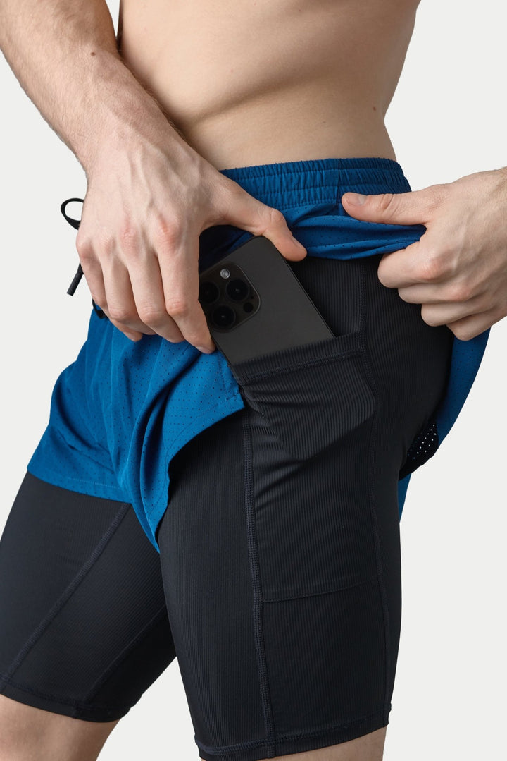 BREEZE Long Liner Shorts - Sapphire - AWRY