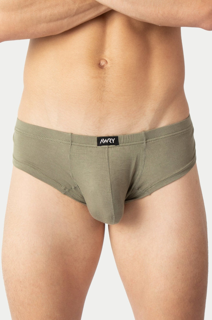 CHEEKY Thong Briefs - Army Green - AWRY