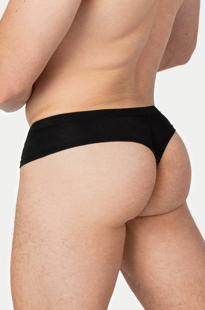 CHEEKY Thong Briefs - Black - AWRY
