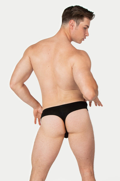 CHEEKY Thong Briefs - Black - AWRY