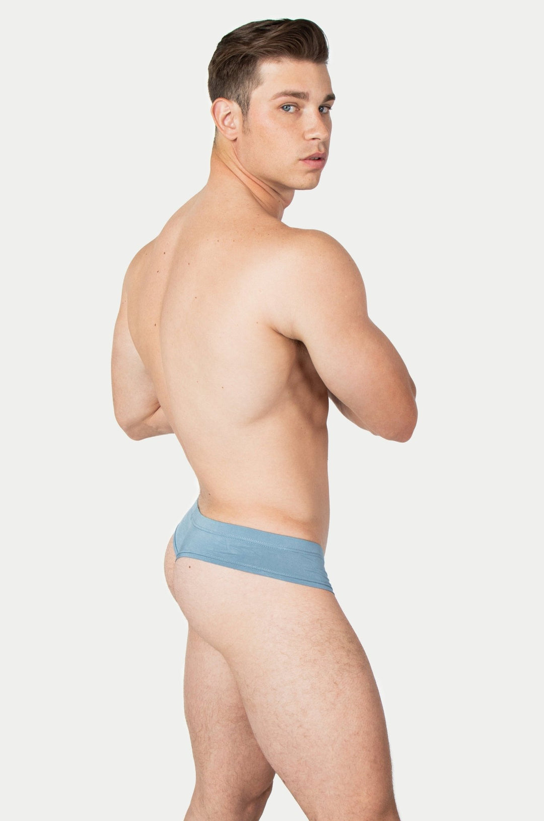 CHEEKY Thong Briefs - Smoky Blue - AWRY