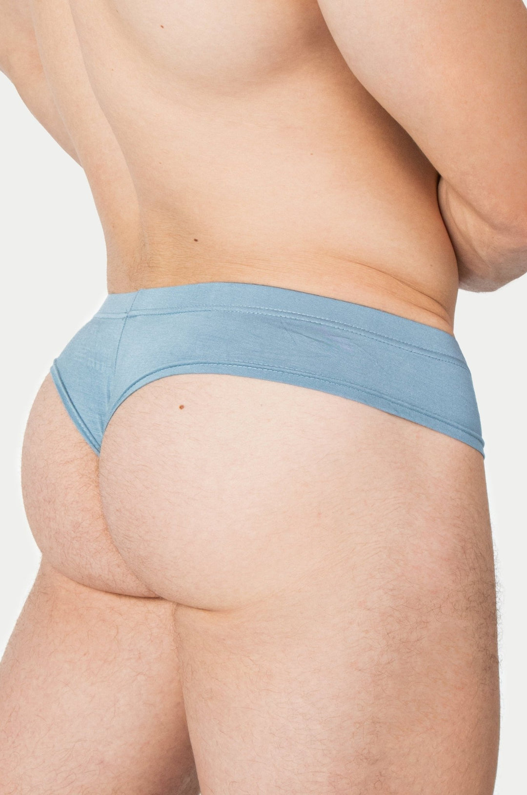 CHEEKY Thong Briefs - Smoky Blue - AWRY