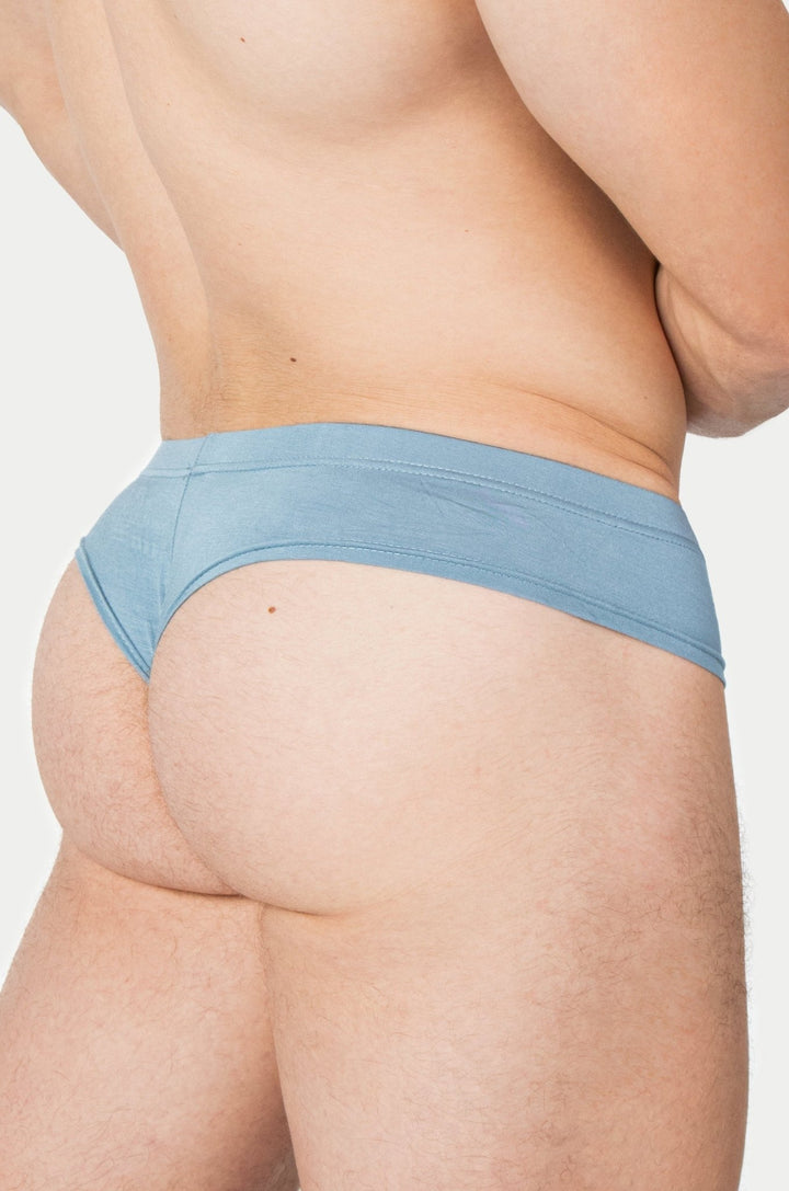 CHEEKY Thong Briefs - Smoky Blue - AWRY