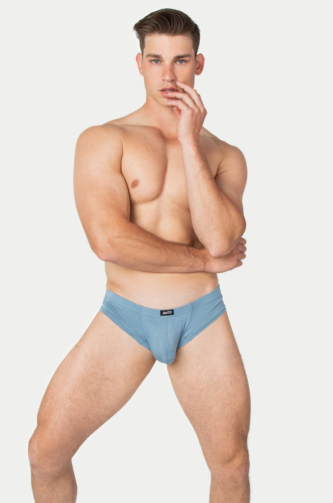 CHEEKY Thong Briefs - Smoky Blue - AWRY