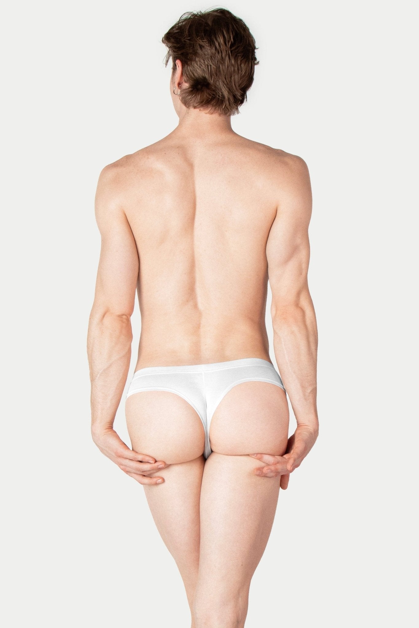 CHEEKY Thong Briefs - White - AWRY