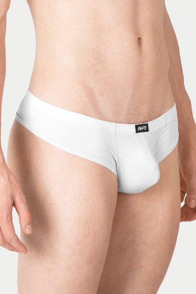 CHEEKY Thong Briefs - White - AWRY
