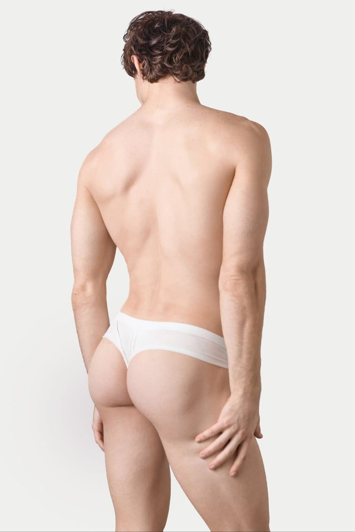 CHEEKY Thong V2 - White - AWRY