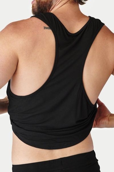 CLOUD Crop Tank - Black - AWRY
