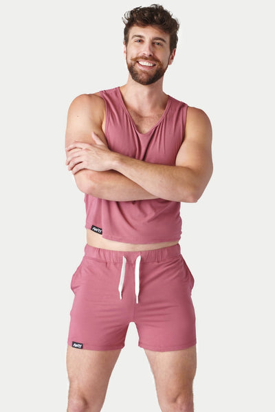 CLOUD Crop Tank - Blush Red - AWRY