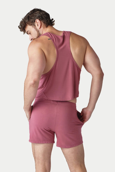 CLOUD Crop Tank - Blush Red - AWRY