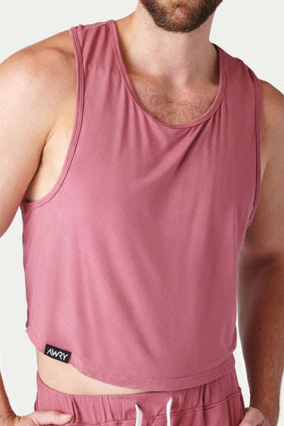 CLOUD Crop Tank - Blush Red - AWRY