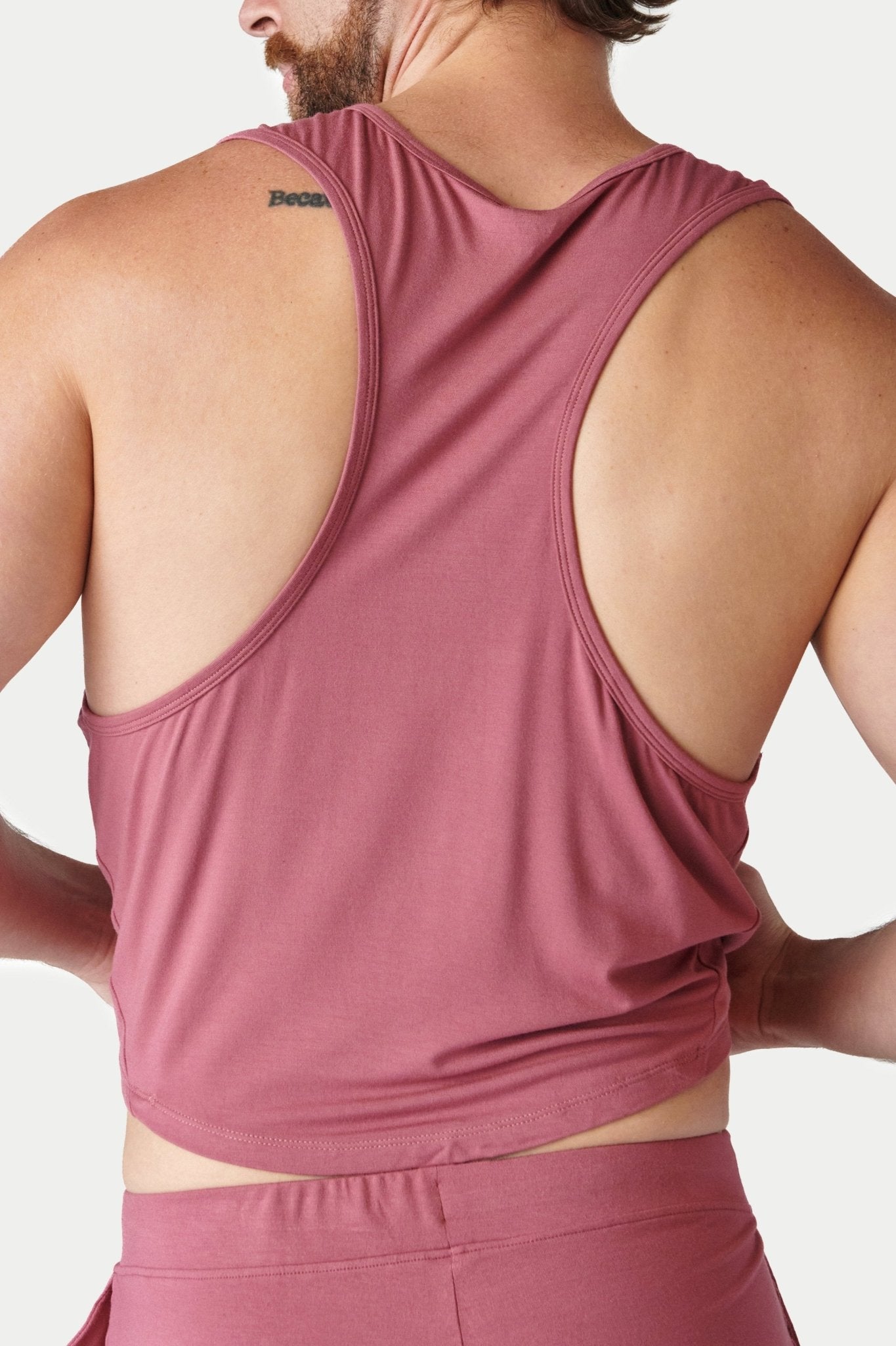CLOUD Crop Tank - Blush Red - AWRY