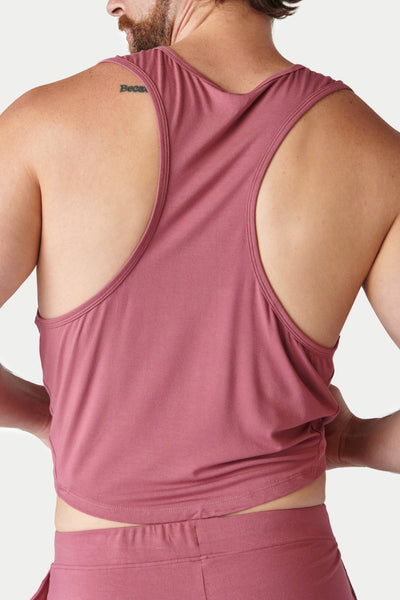 CLOUD Crop Tank - Blush Red - AWRY