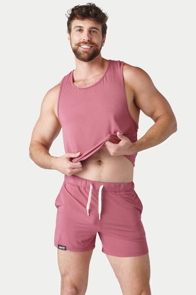 CLOUD Crop Tank - Blush Red - AWRY