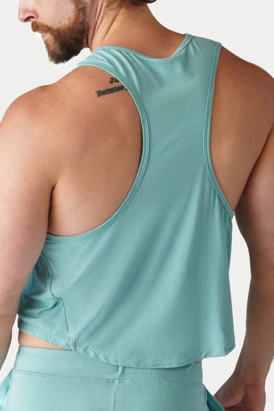 CLOUD Crop Tank - Teal - AWRY