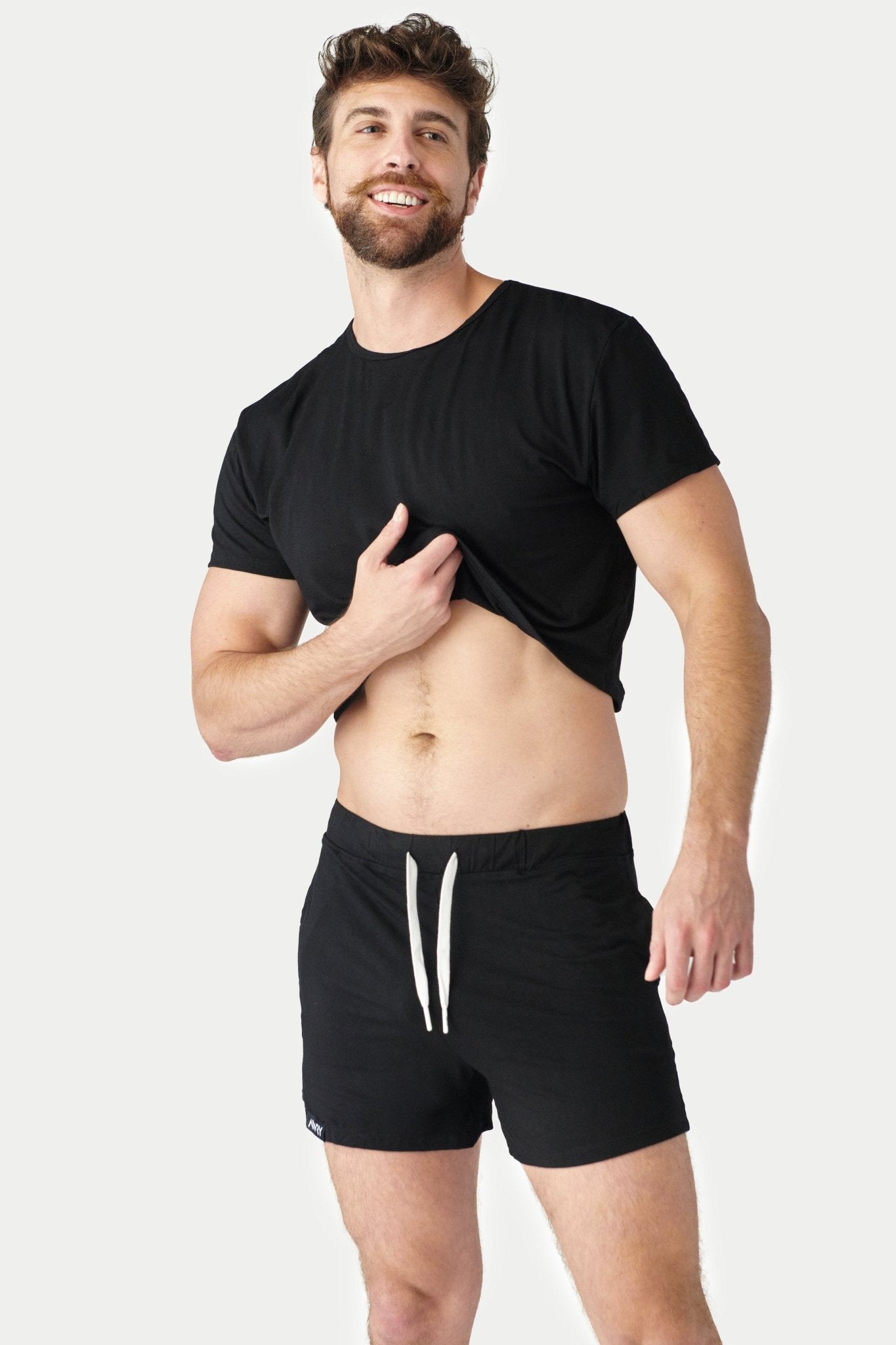 CLOUD Crop Tee - Black - AWRY