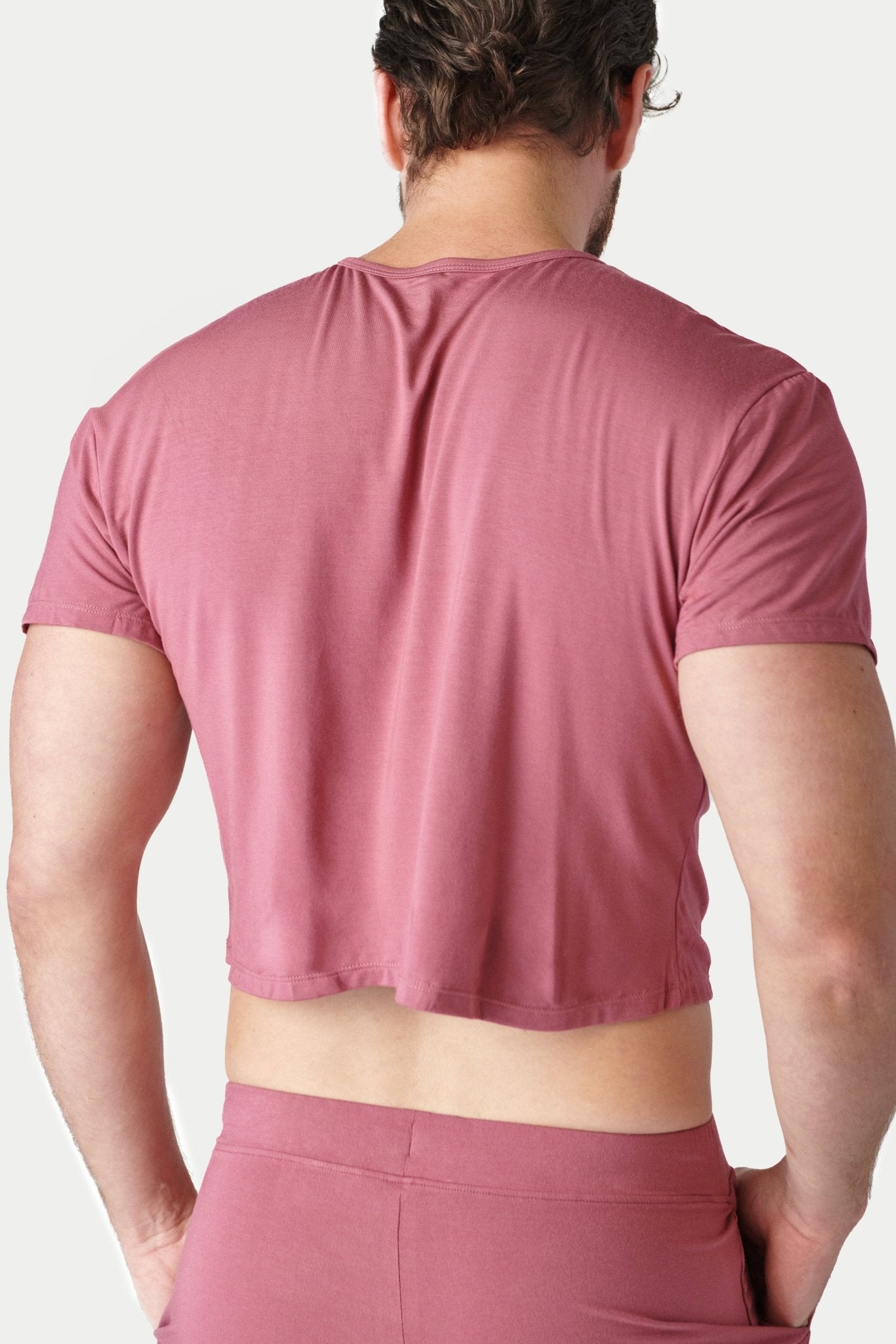 CLOUD Crop Tee - Blush Red - AWRY