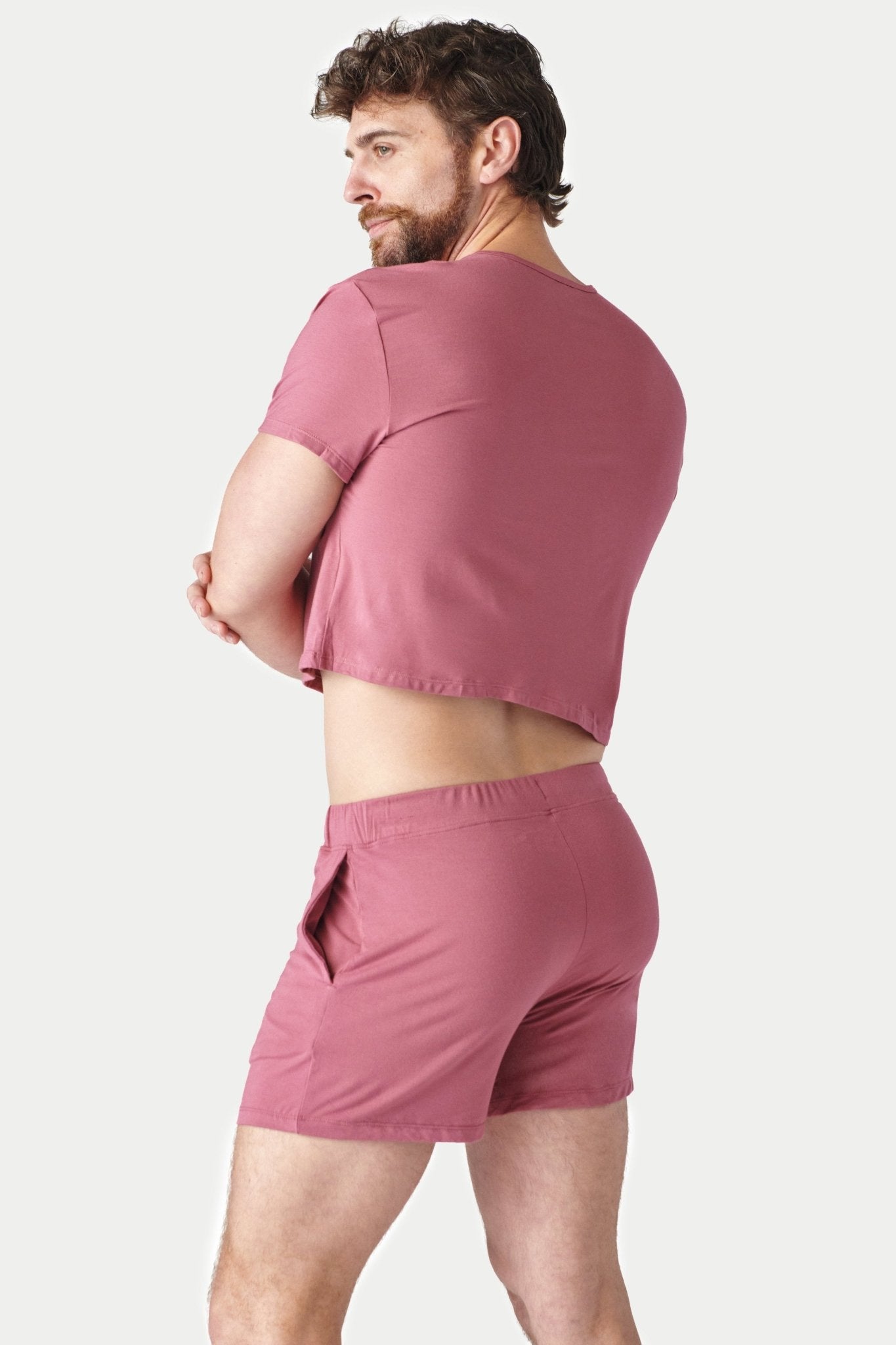 CLOUD Crop Tee - Blush Red - AWRY