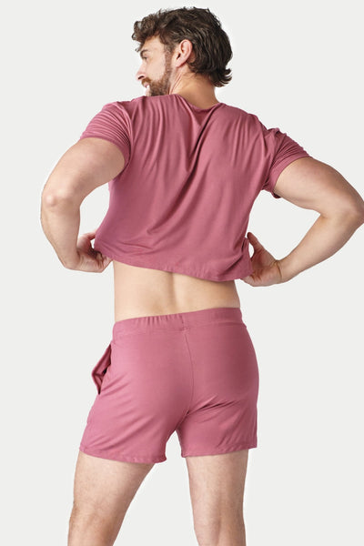 CLOUD Crop Tee - Blush Red - AWRY