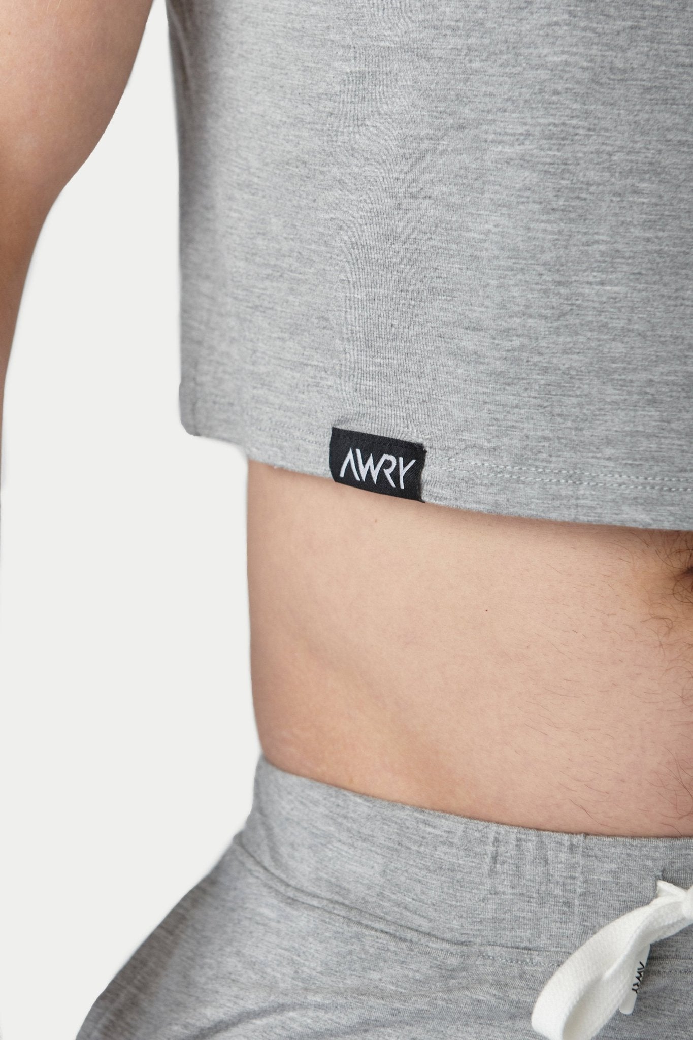 CLOUD Crop Tee - Heather Gray - AWRY