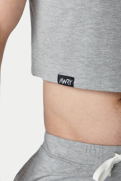 CLOUD Crop Tee - Heather Gray - AWRY