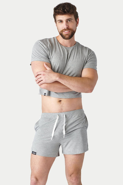 CLOUD Crop Tee - Heather Gray - AWRY