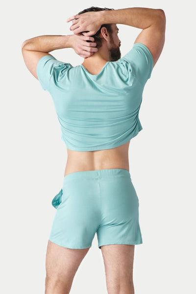 CLOUD Crop Tee - Teal - AWRY