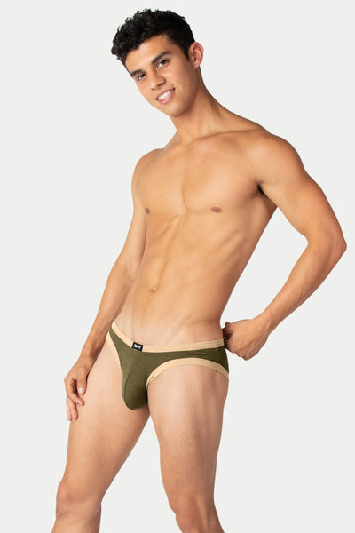 CONTRAST Briefs - Army Green - AWRY