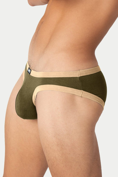 CONTRAST Briefs - Army Green - AWRY