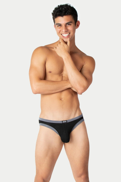 CONTRAST Briefs - Black - AWRY