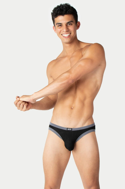 CONTRAST Briefs - Black - AWRY