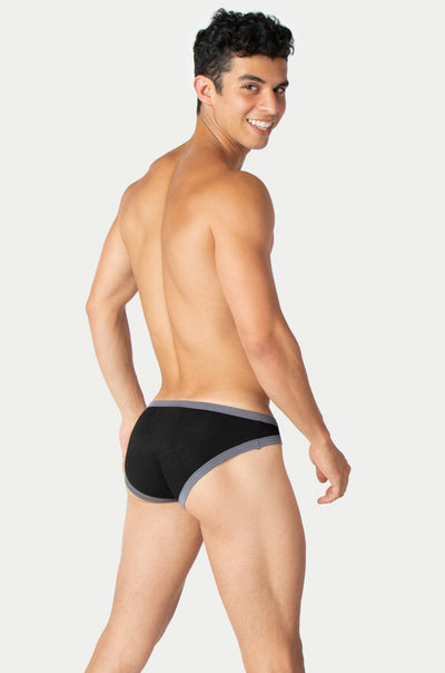 CONTRAST Briefs - Black - AWRY