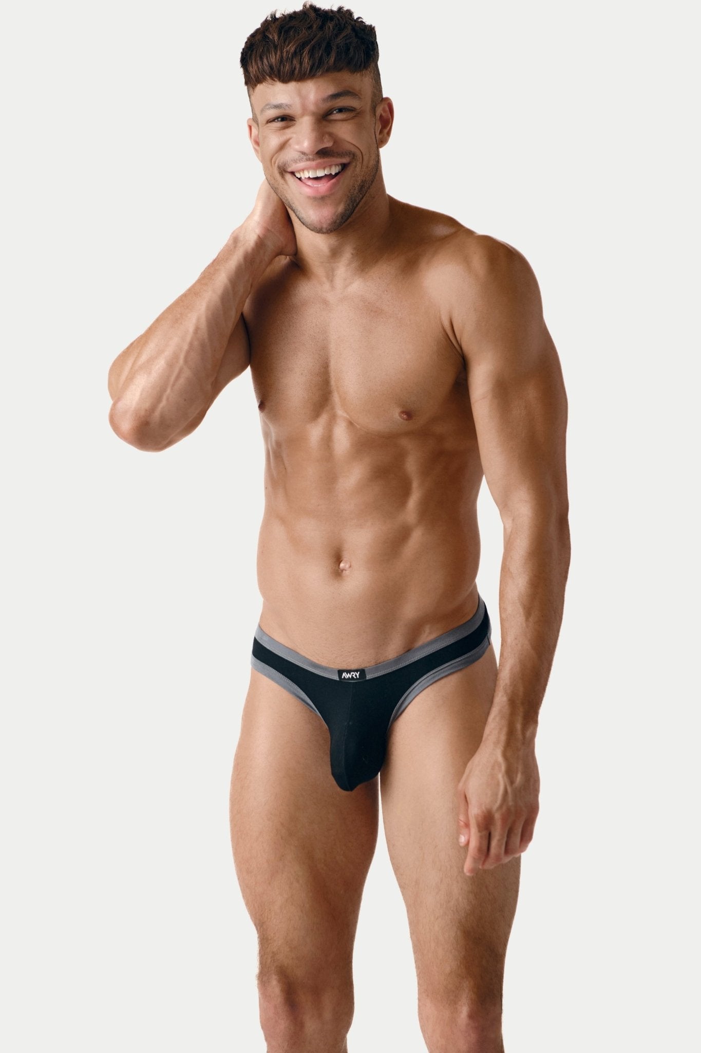 CONTRAST Thong - Black - AWRY