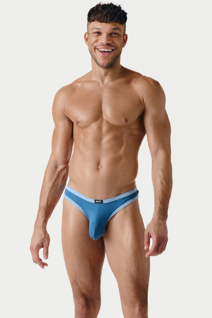 CONTRAST Thong - Carolina Blue - AWRY