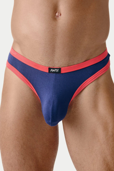 CONTRAST Thong - Navy - AWRY