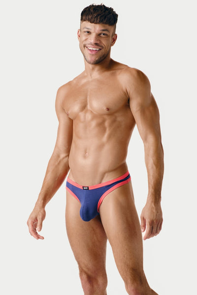 CONTRAST Thong - Navy - AWRY