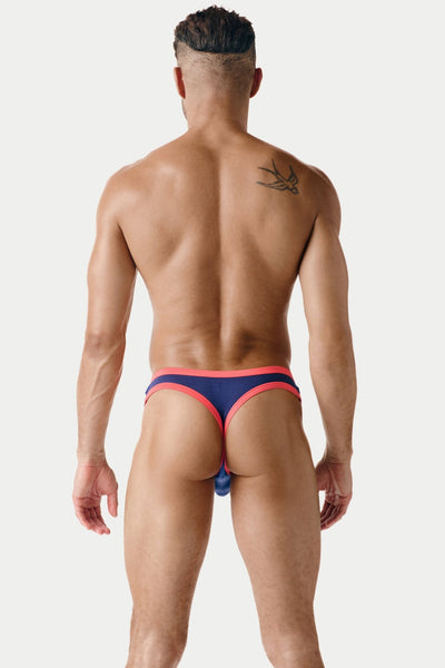CONTRAST Thong - Navy - AWRY