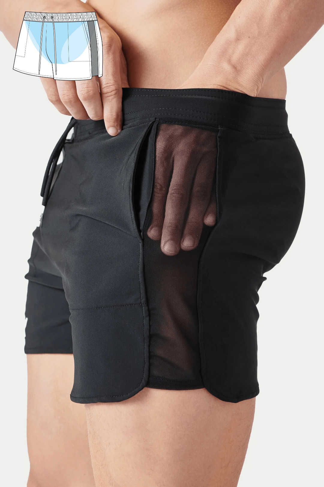 EDGE Shorts - Black - AWRY