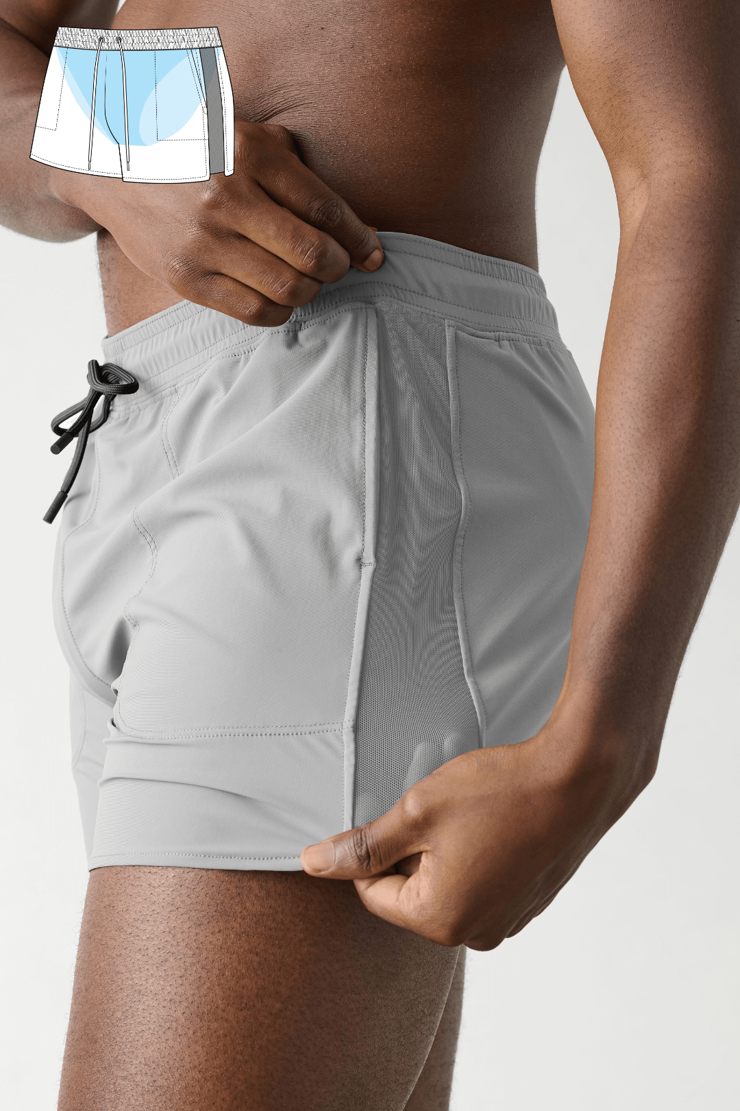 EDGE Shorts - Steel - AWRY