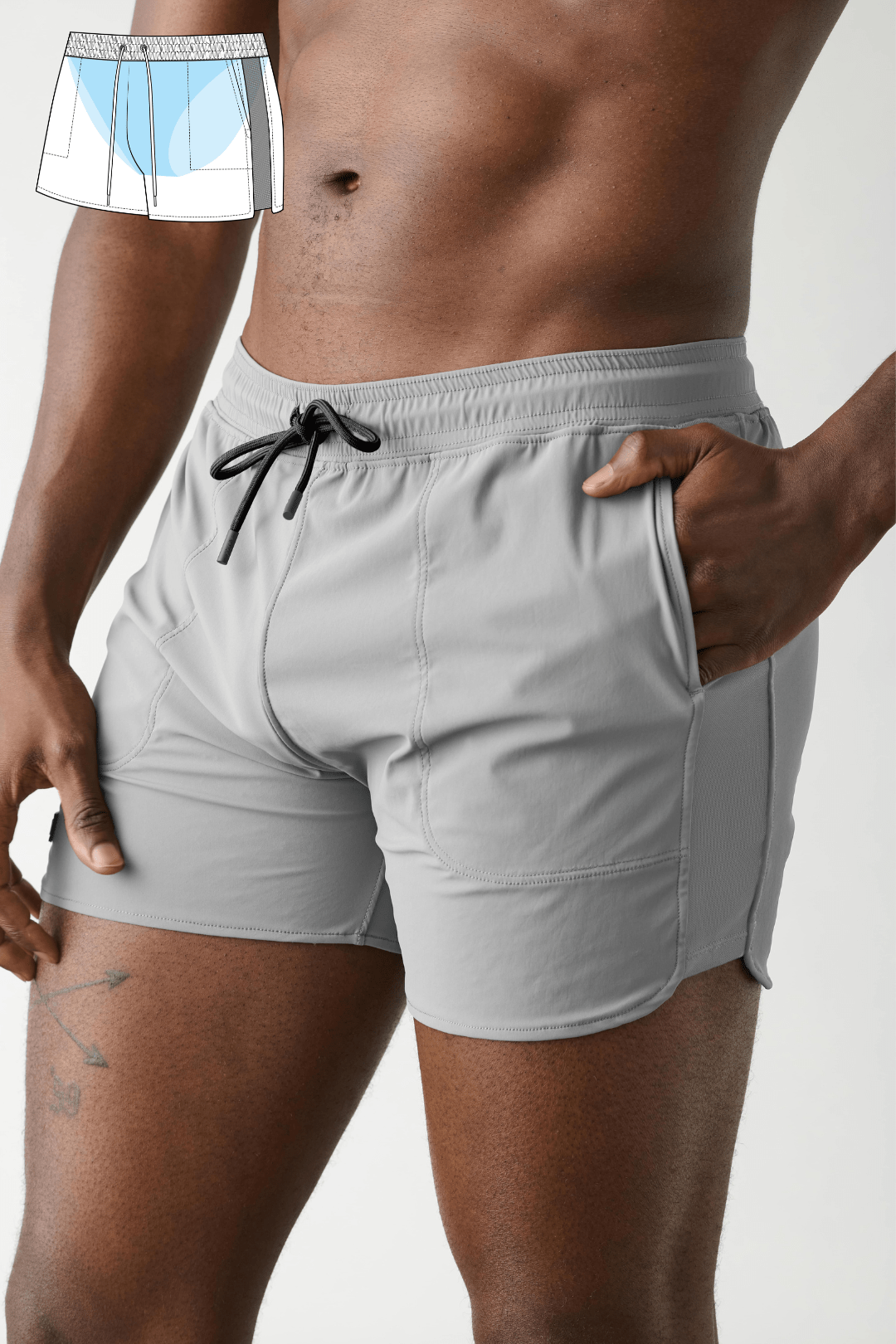 EDGE Shorts - Steel - AWRY