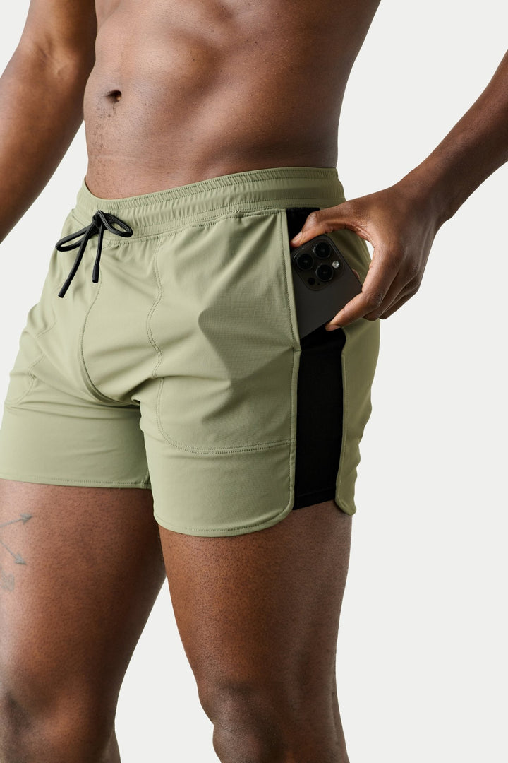 EDGE Shorts (Unlined) - Moss Green - AWRY