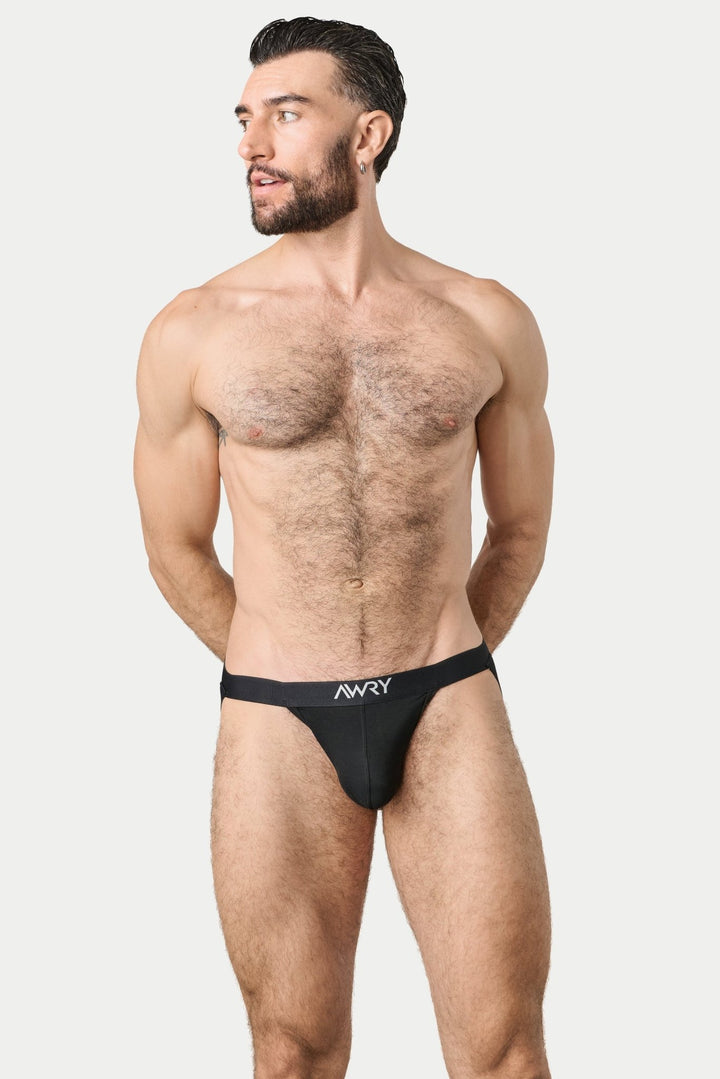 ESSENTIAL Jock Thong - Black - AWRY
