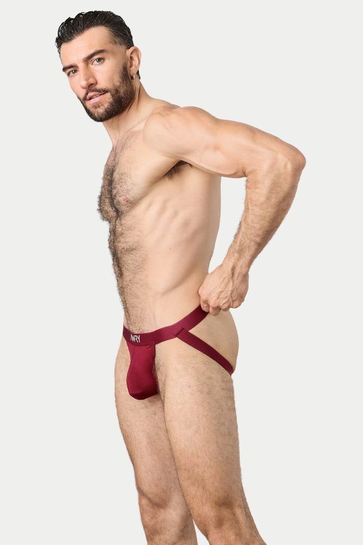 ESSENTIAL Jock Thong - Burgundy - AWRY