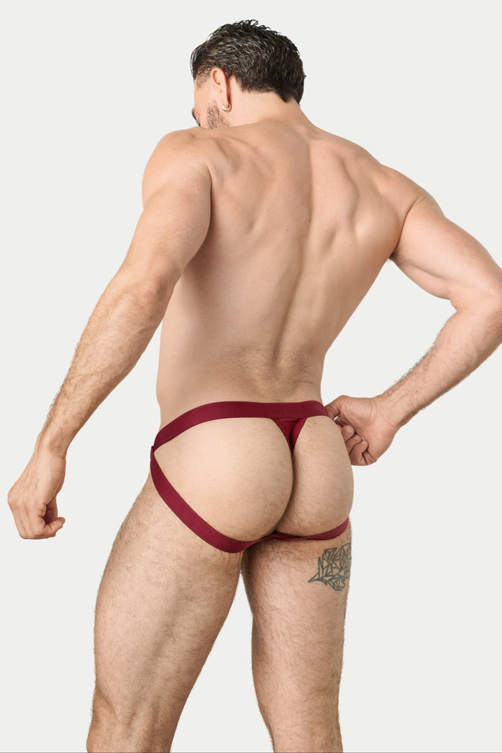 ESSENTIAL Jock Thong - Burgundy - AWRY