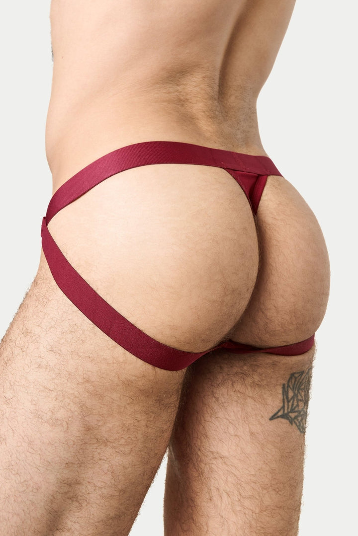 ESSENTIAL Jock Thong - Burgundy - AWRY