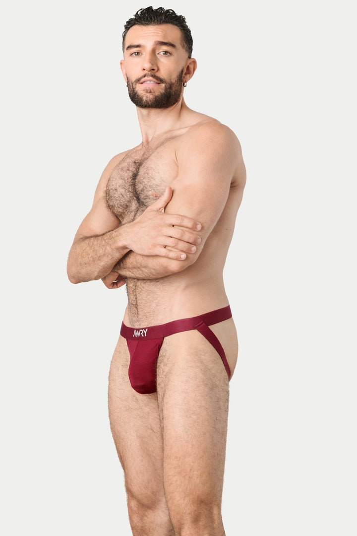ESSENTIAL Jockstrap - Burgundy - AWRY