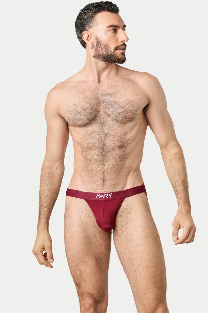 ESSENTIAL Jockstrap - Burgundy - AWRY