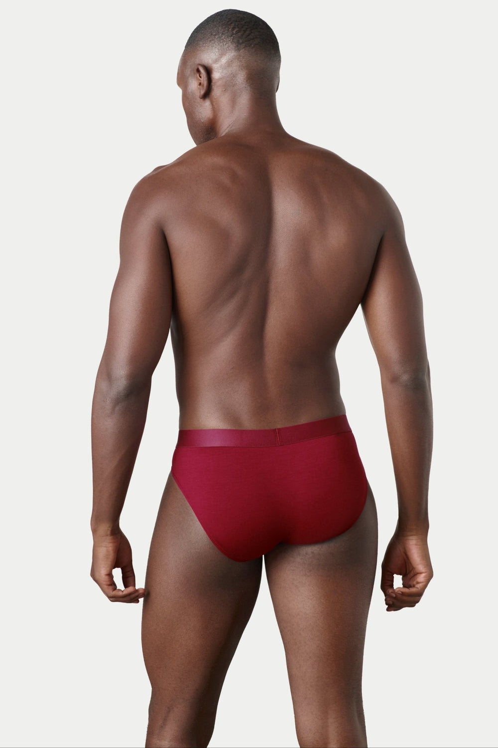 ESSENTIAL Slip Briefs - Burgundy - AWRY